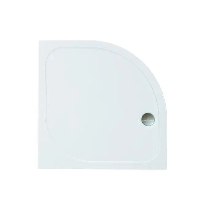 MERLYN Touchstone Quadrant Shower Tray (offset centre waste hole - 2 sizes available) - KW Bathrooms - kwbathrooms.co.uk