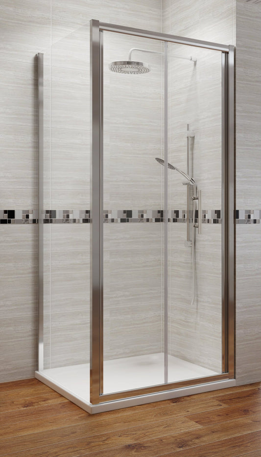 Premium Sliding Shower Door - 6mm Glass - KW Bathrooms - kwbathrooms.co.uk