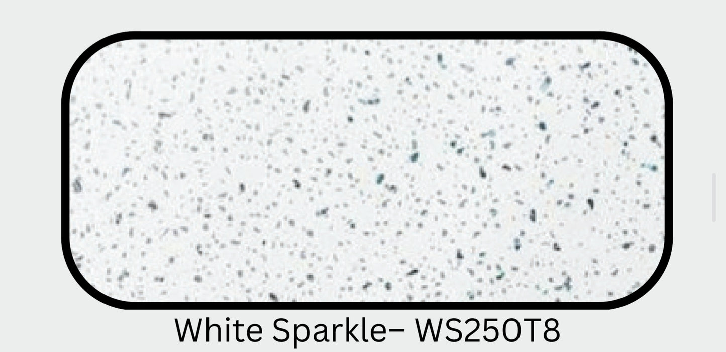 White Sparkle Ceiling PVC Panel - 8mm