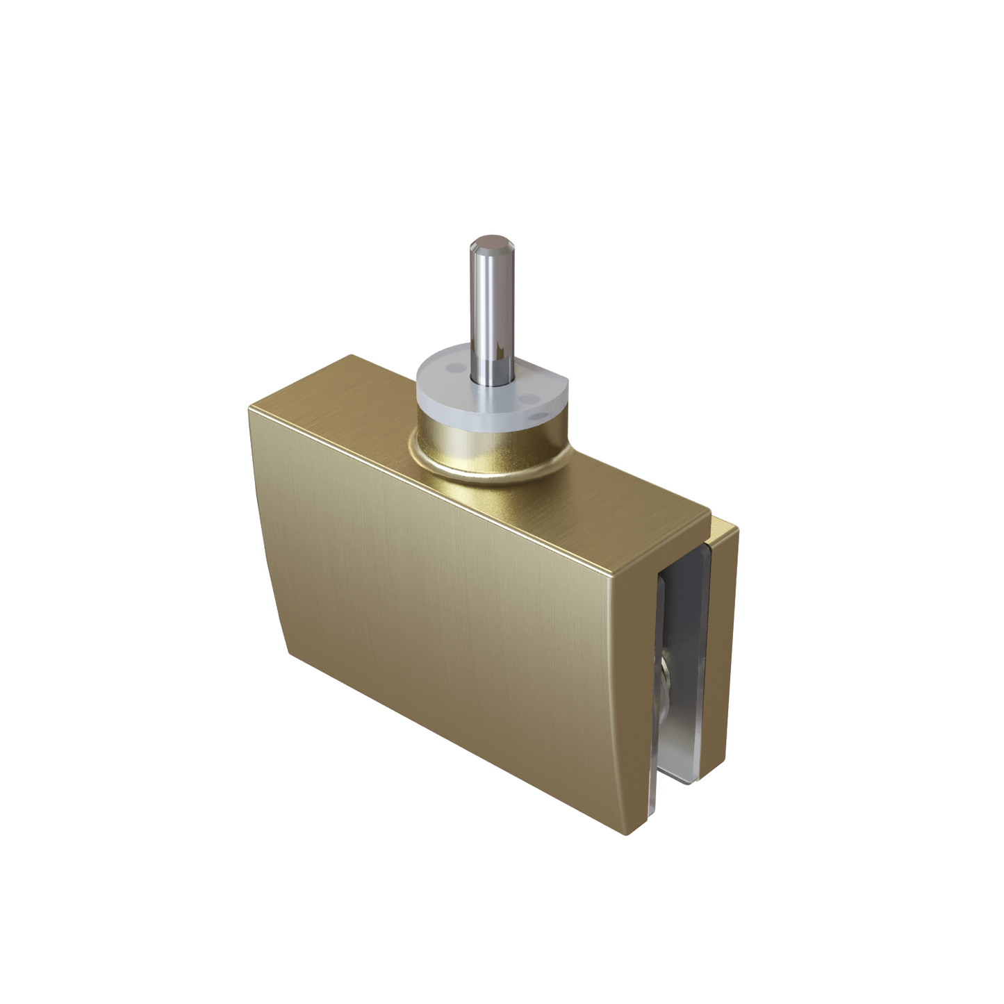 Luxury Brushed Brass Sliding Shower Door - 8mm Glass