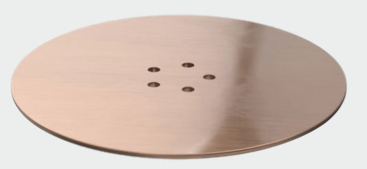 Brushed bronze fast flow 90mm shower tray waste 