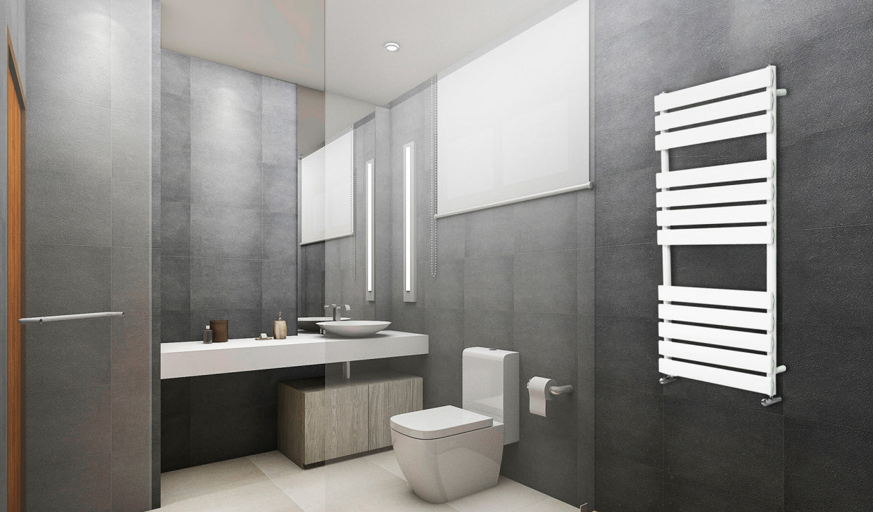 LA Designer Towel Warmer (white, anthracite or black) - KW Bathrooms - kwbathrooms.co.uk