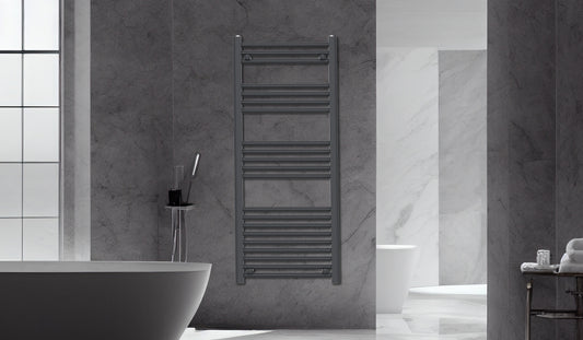 Lyon Designer Towel Warmer (white, anthracite or black) - KW Bathrooms - kwbathrooms.co.uk