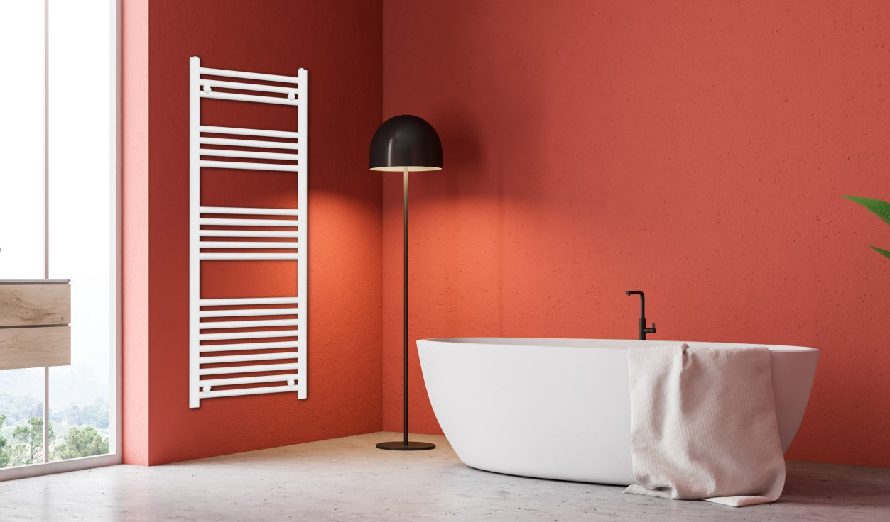 Lyon Designer Towel Warmer (white, anthracite or black) - KW Bathrooms - kwbathrooms.co.uk