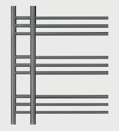 Paris Designer Towel Warmer (white, anthracite or black) - KW Bathrooms - kwbathrooms.co.uk