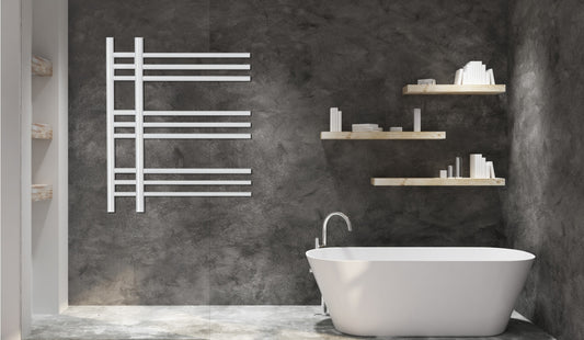 Paris Designer Towel Warmer (white, anthracite or black) - KW Bathrooms - kwbathrooms.co.uk