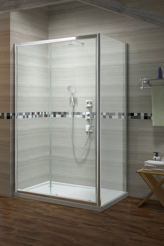 Premium Sliding Shower Door - 6mm Glass - KW Bathrooms - kwbathrooms.co.uk