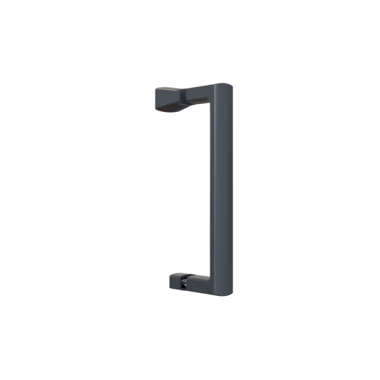 Premium Matt Black 6mm Bi-Fold Shower Door - Handle Detail - KW Bathrooms