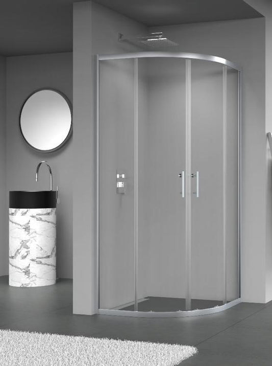 Premium Offset Quadrant Shower Doors - 6mm Glass - KW Bathrooms