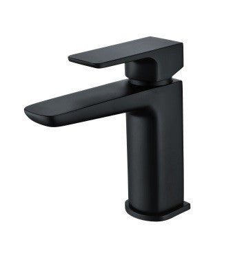 Prestige Basin Mixer With Waste (Matt Black) - KW Bathrooms