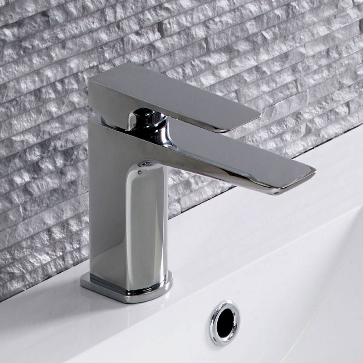 Prestige Basin Mixer with Waste (Chrome) - KW Bathrooms