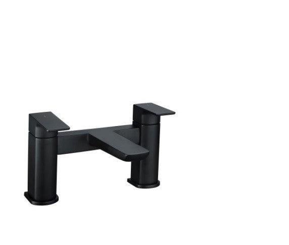 Prestige Bath Filler (Matt Black) - KW Bathrooms