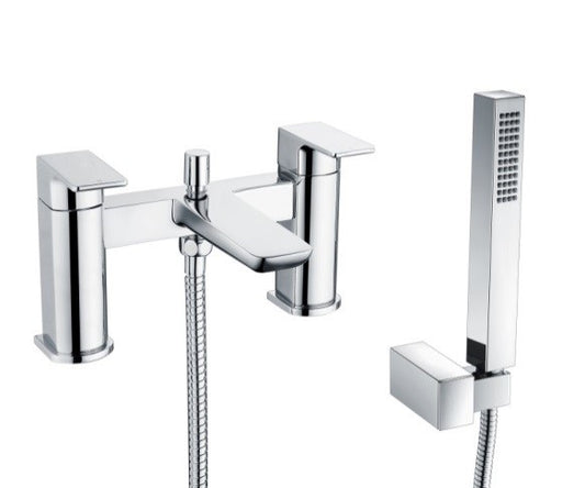 Prestige Bath Mixer with Shower Kit (Chrome) - KW Bathrooms