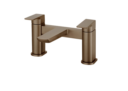 Prestige brushed bronze bath tap mixer filler