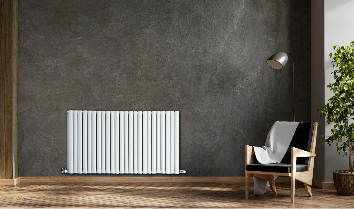 Rome Double Layer Horizontal Designer Radiator - KW Bathrooms - kwbathrooms.co.uk