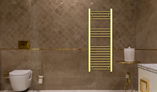 Tokyo Designer Towel Warmer (chrome or brushed brass) - KW Bathrooms - kwbathrooms.co.uk