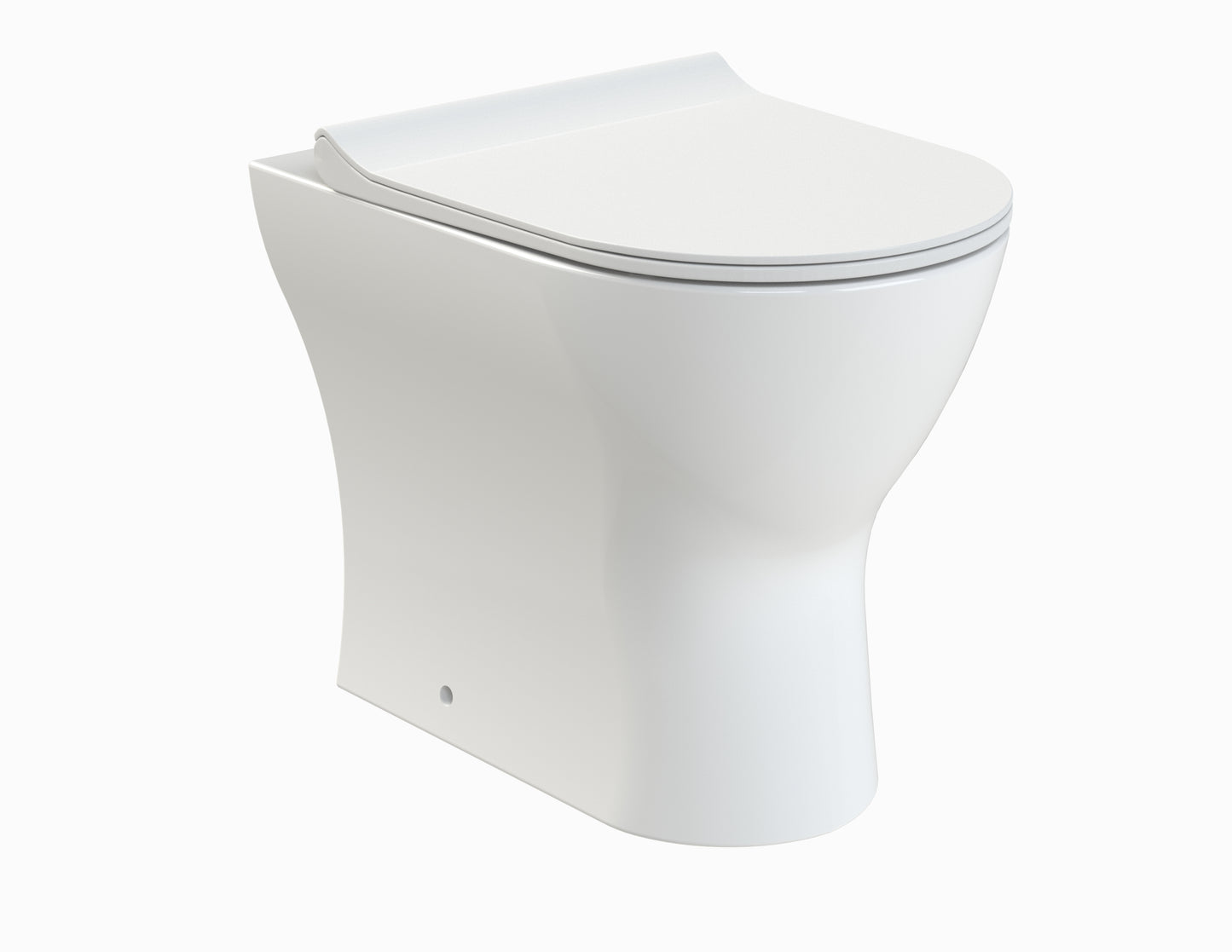 Round Back to Wall Pan with soft close seat - KW Bathrooms