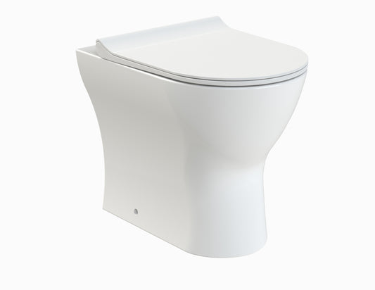 Round Back to Wall Pan with soft close seat - KW Bathrooms