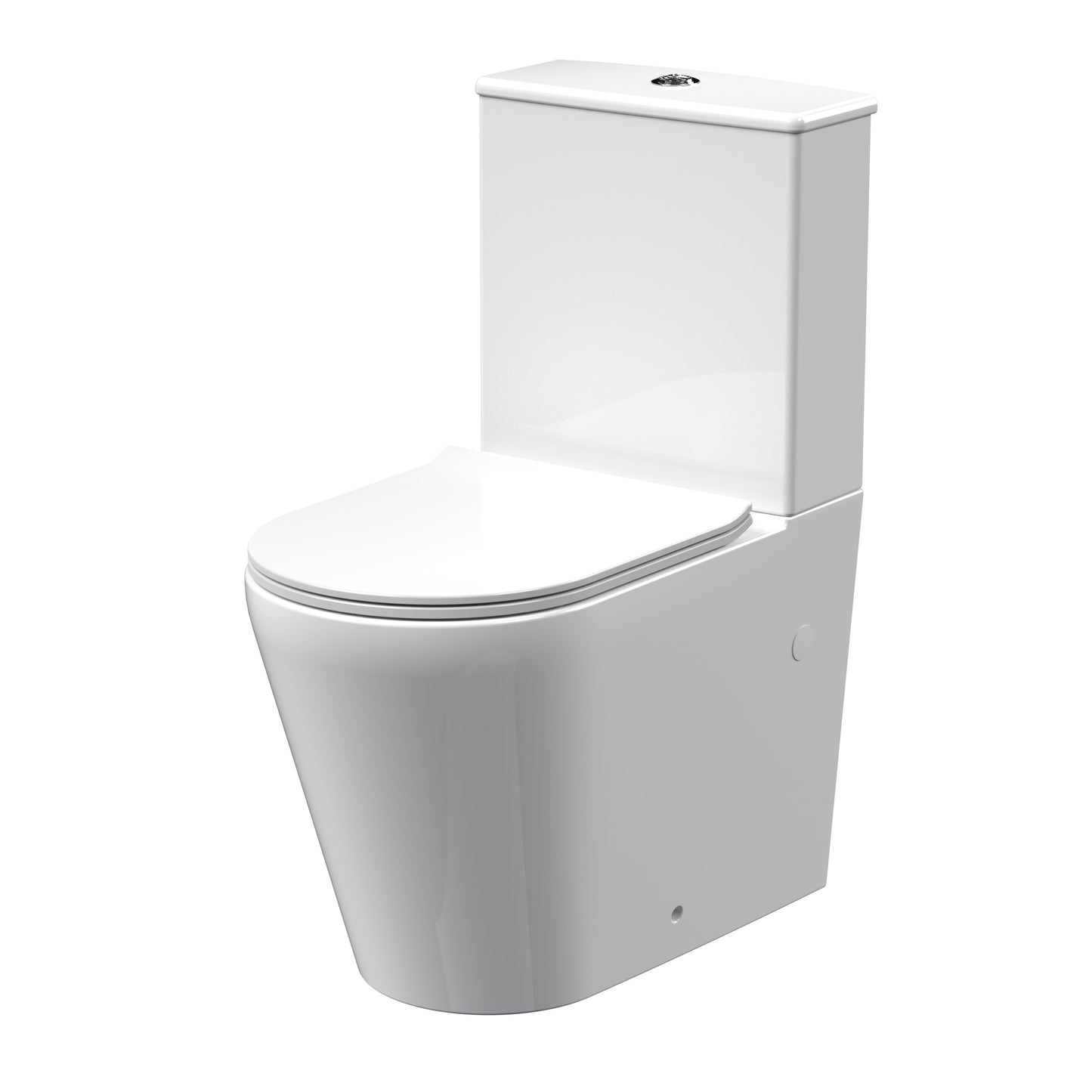 Close Coupled Round Toilet, Cistern and soft close seat - FREE SHIPPING (UK) - KW Bathrooms