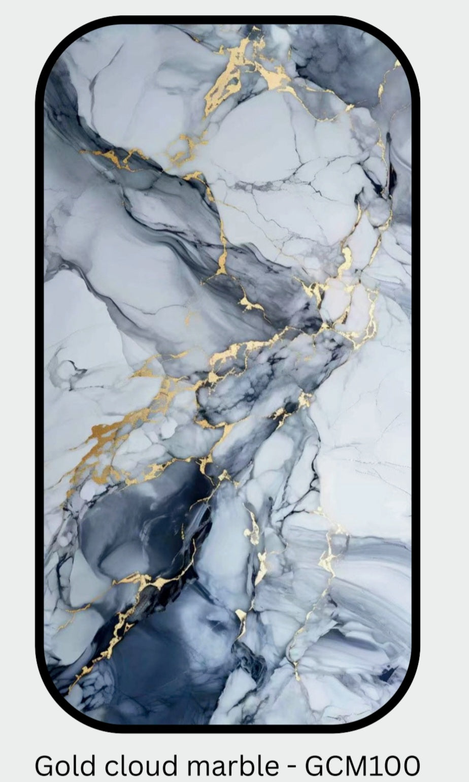 Gold Cloud Marble Wall PVC Cladding 1m x 2.4m x 10mm