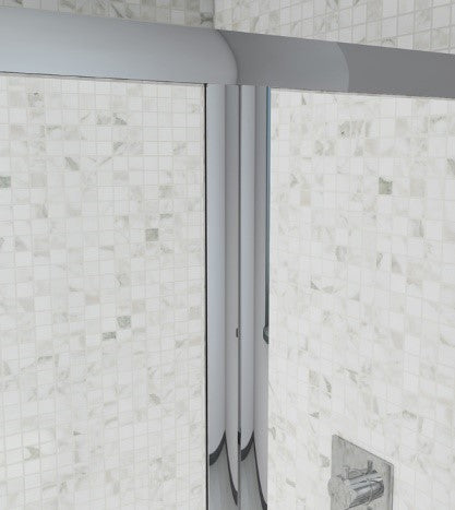 Bi Fold Shower doors - (4mm thickness) - KW Bathrooms