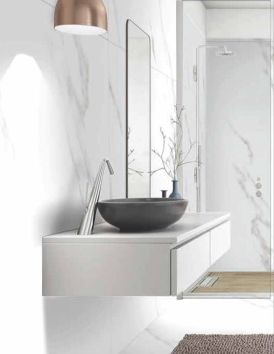 Calacutta Royal Stone Glazed Porcelain Wall and Floor Tiles - KW Bathrooms