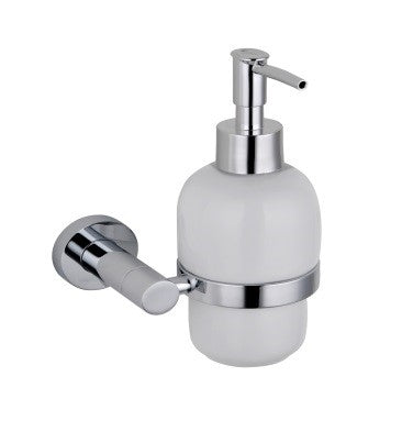 Liquid Soap or Lotion Dispenser and round Wall Bracket - KW Bathrooms