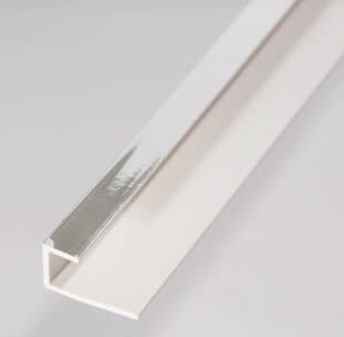 PVC Wall Panel End Trims and H Joints 10mm x 2.4m - KW Bathrooms